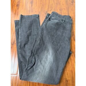 Mugsy Mags Coolmax Jeans Mens 35x34 Gray Black Stretch Straight Leg Denim